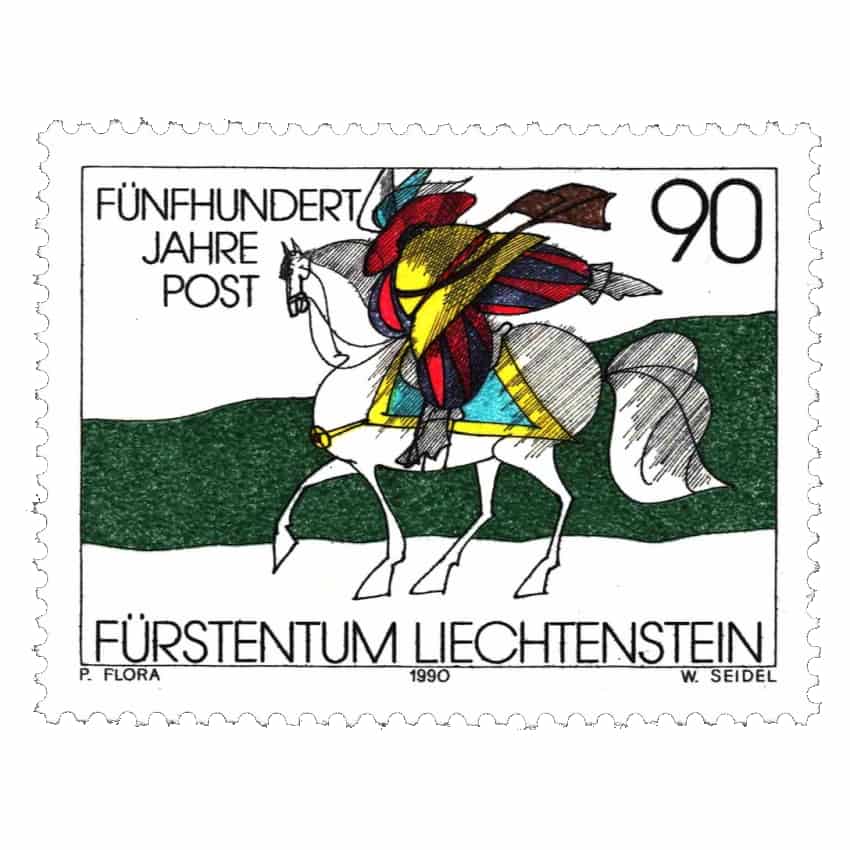 Liechtenstein 1990. Correo en Europa (MNH) - SCOTT 948