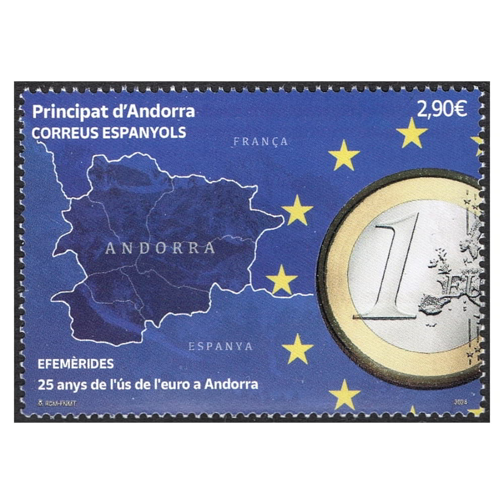 Andorra 2024 [SLL] 25. Jahrestag der Verwendung des Euro in Andorra (MNH)