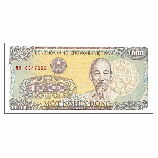 Vietnam 1988. 1000 Dong (UNC) - P-106a.2