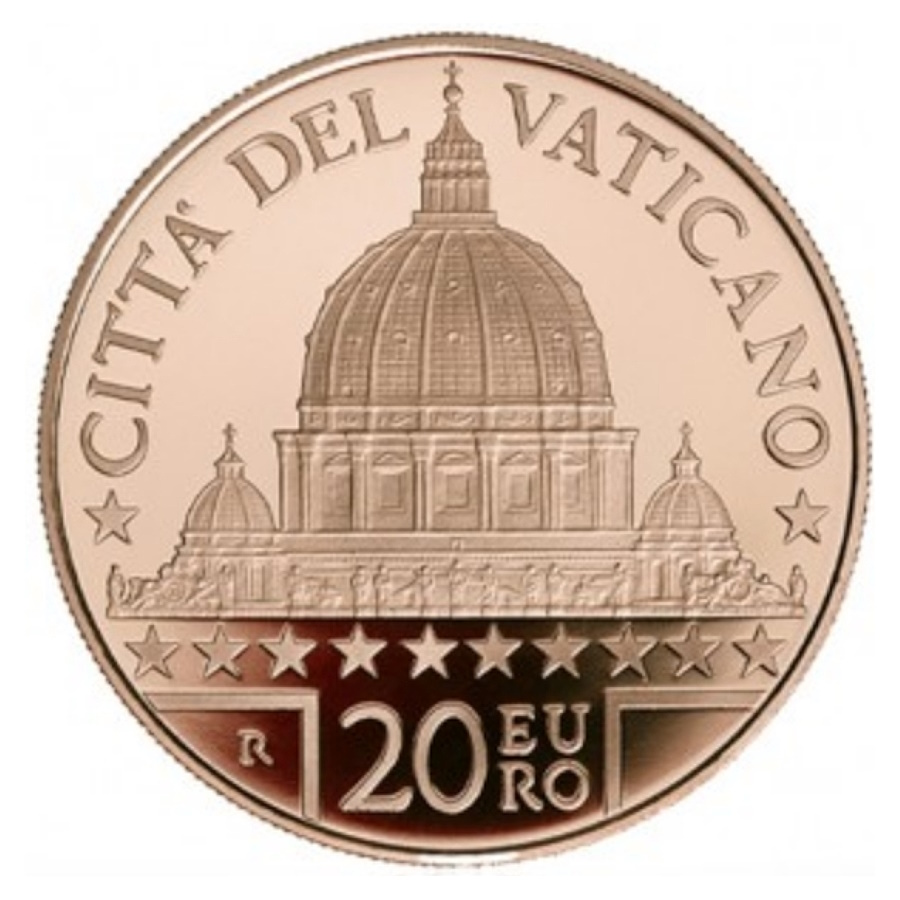 Vaticà 2022 [MND] 20 €. Art i Fe. Basílica de Sant Pere (FDC)