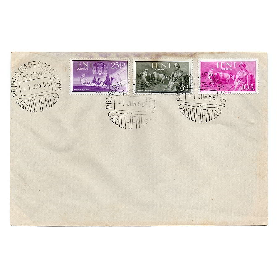 Ifni 1955 [FDC] Pro Kindheit Serie (N)