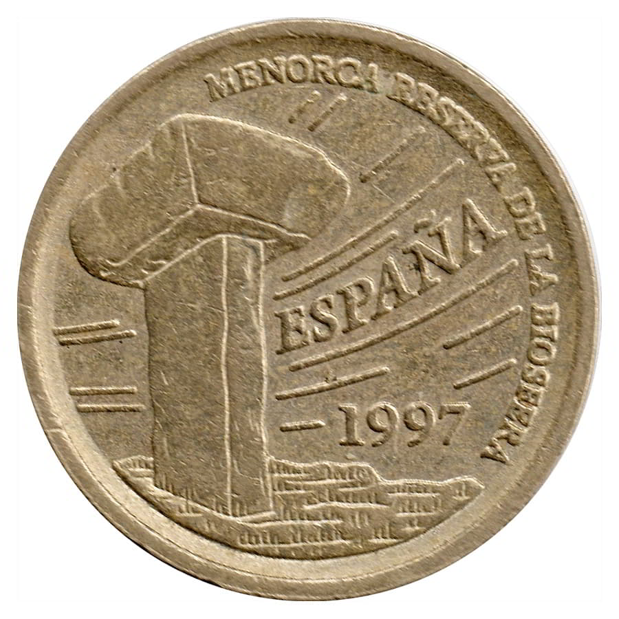 Espanha 1997 [MND] 5 pesetas. Menorca. Juan Carlos I (MBC)