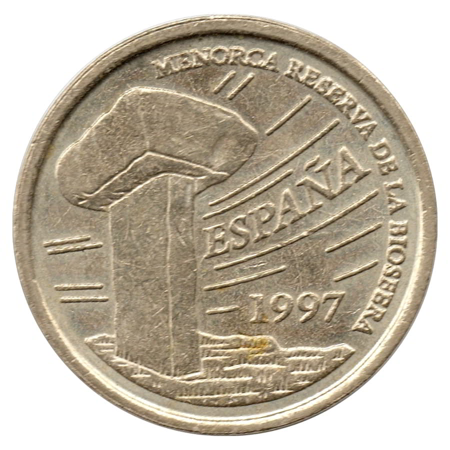 España 1997 [MND] 5 pesetas. Menorca. Juan Carlos I (EBC)