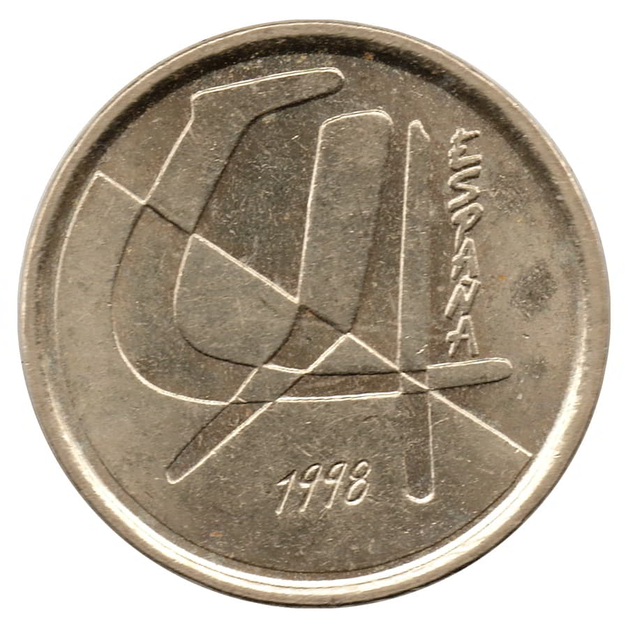 Espanha 1998 [MND] 5 pesetas. Circulação. Juan Carlos I (MBC)