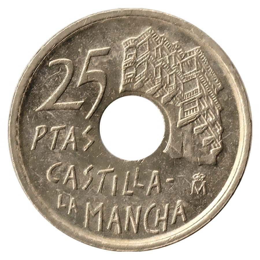 España 1996 [MND] 25 pesetas. Castela A Mancha. Juan Carlos I (MBC)