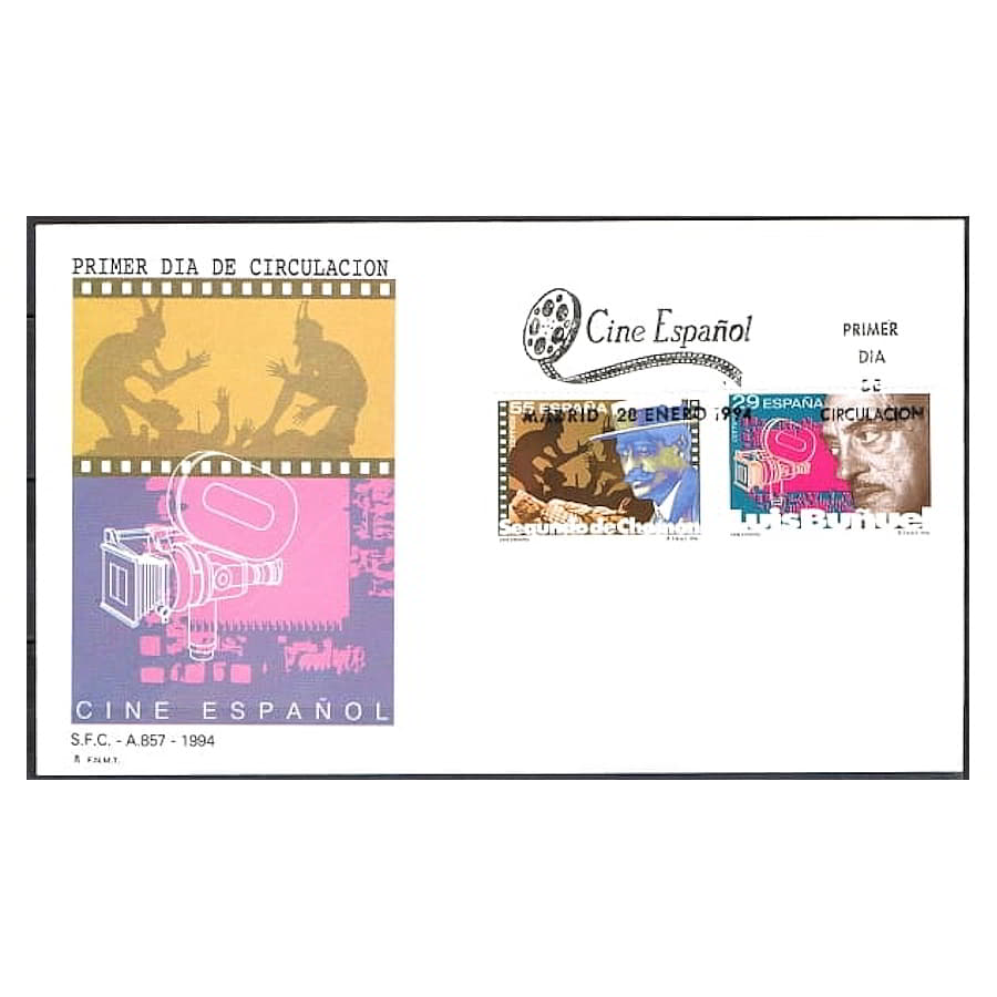 España 1994 [FDC] Ciclo de cine español (N)