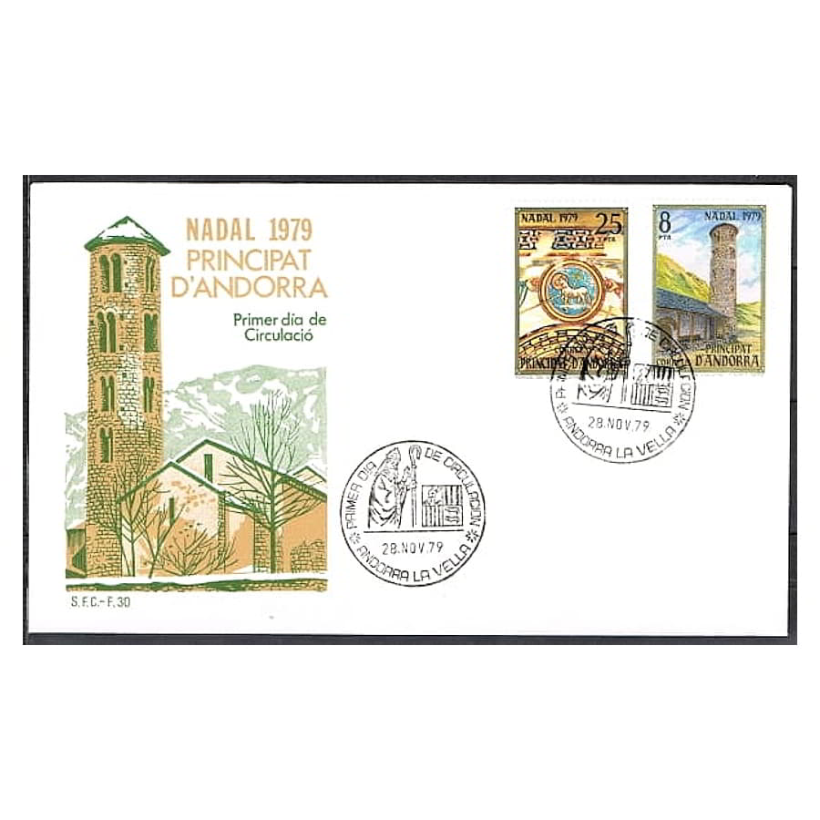 Andorra 1979 [FDC] Christmas Series (NS)