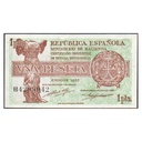 España 1937 [BLL] 1 peseta. Ministerio Hacienda. II República (SC)