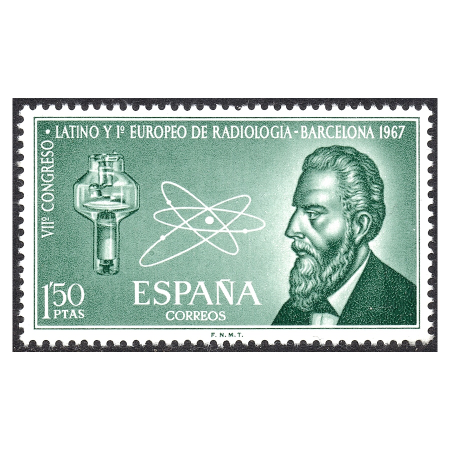 España 1967 [SLL] Congreso de Radiología en Barcelona (MNH)