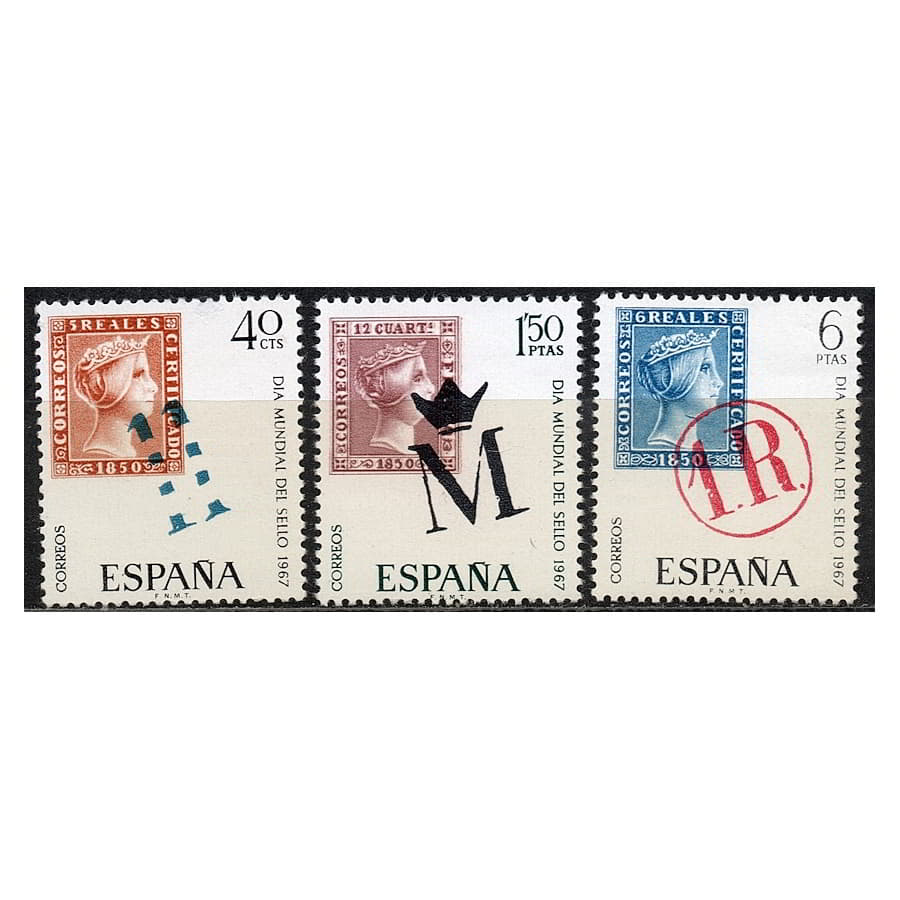 España 1967 [SLL] Serie Día del Sello (MNH)