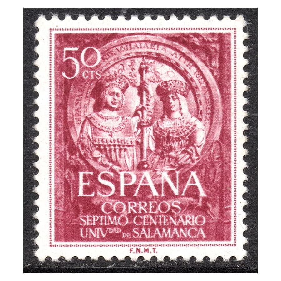 España 1953 [SLL] VII Centenario Universidad de Salamanca. 50 cts (MNH)