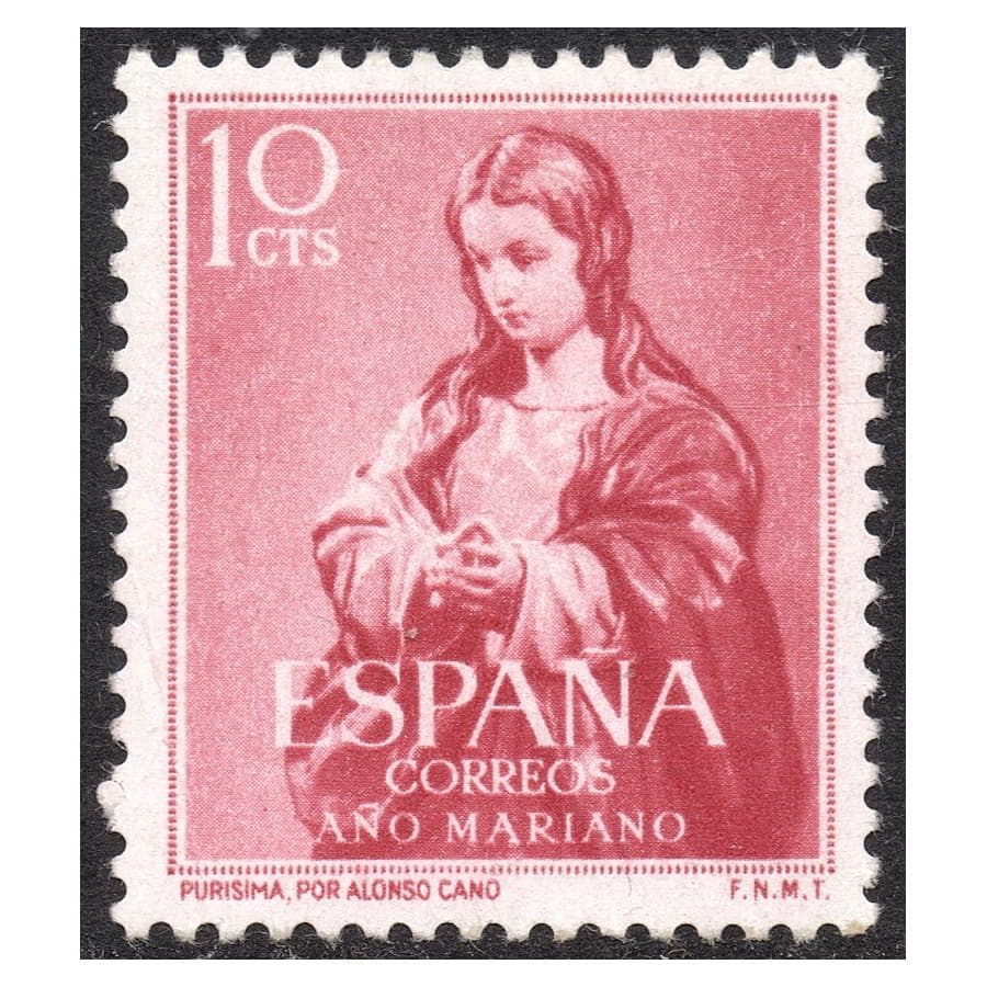 España 1954 [SLL] Año Mariano. La Purísima. 10 cts (MNH)