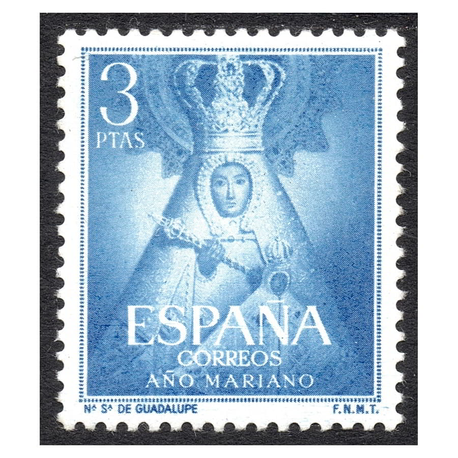 España 1954 [SLL] Año Mariano. Ntra. Sra. de Guadalupe. 3 pts (MNH)