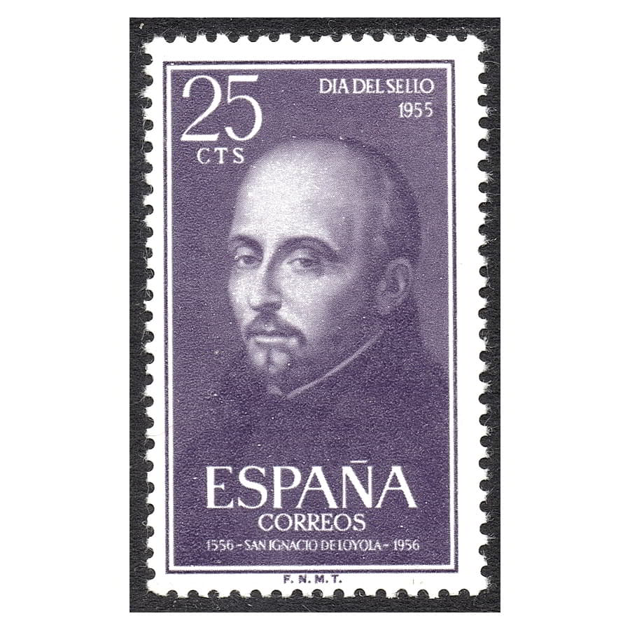 España 1955 [SLL] San Ignacio de Loyola. 25 cts (MNH)