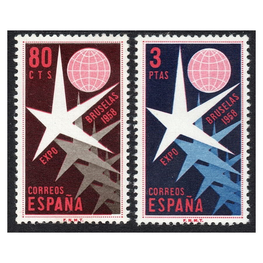 España 1958 [SLL] Serie Expo Bruselas 1958 (MNH)