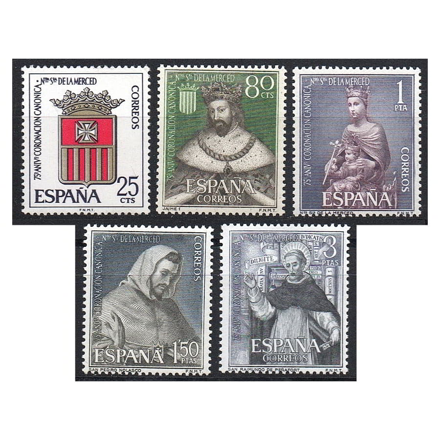 España 1963 [SLL] Serie Coronación de Ntra. Sra. de la Merced (MNH)