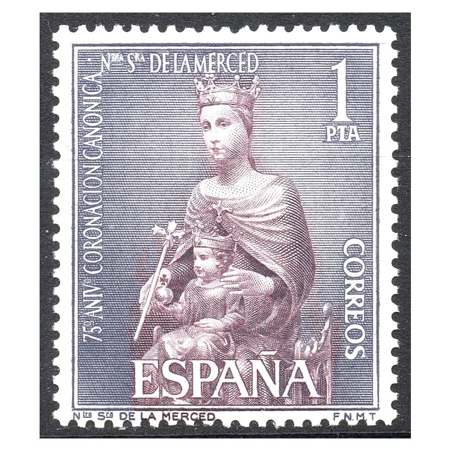 España 1963 [SLL] Coronación de Ntra. Sra. de la Merced. 1 pts (MNH)