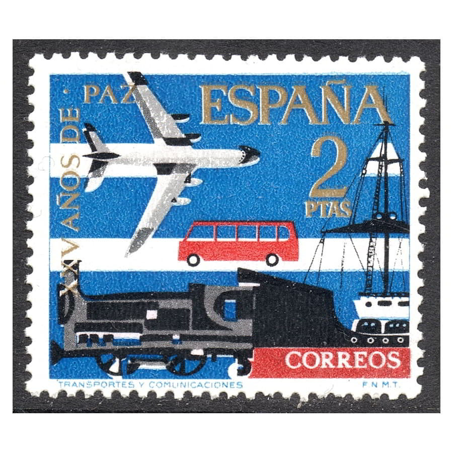 España 1964 [SLL] XXV Años de Paz. 2 pts (MNH)