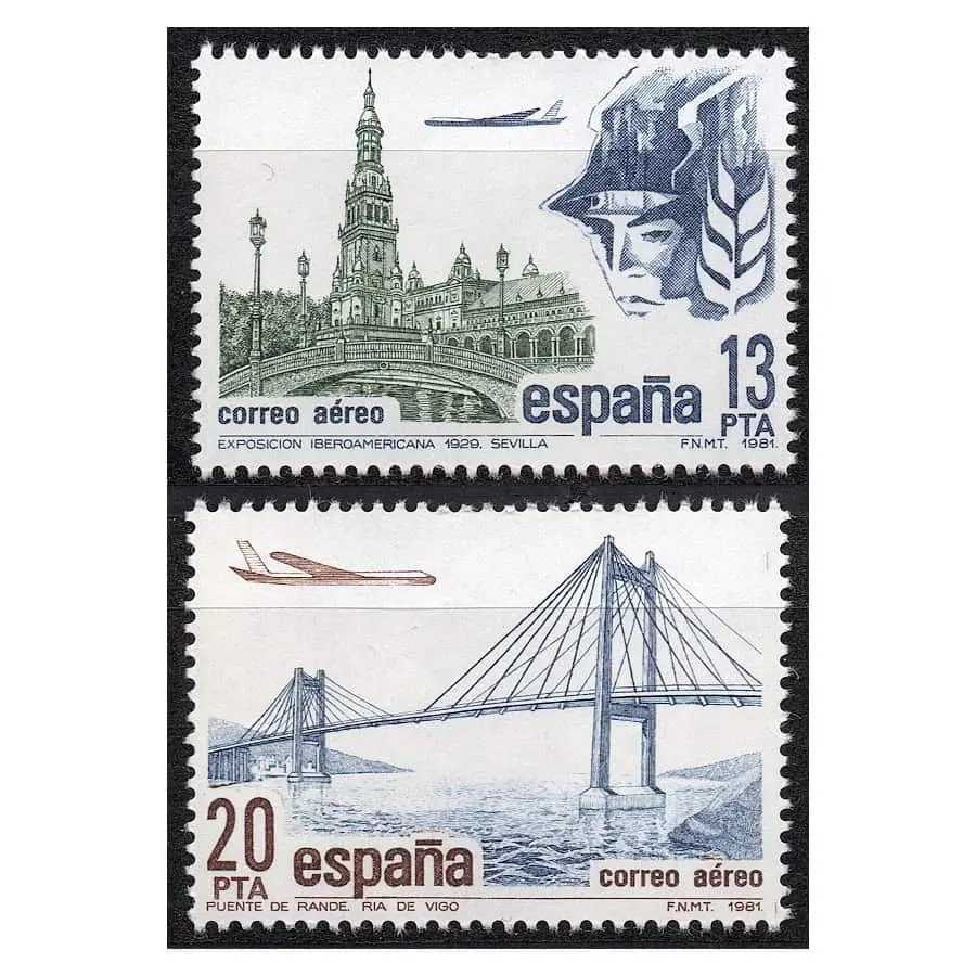 España 1981 [SLL] Serie Correo Aéreo (MNH)