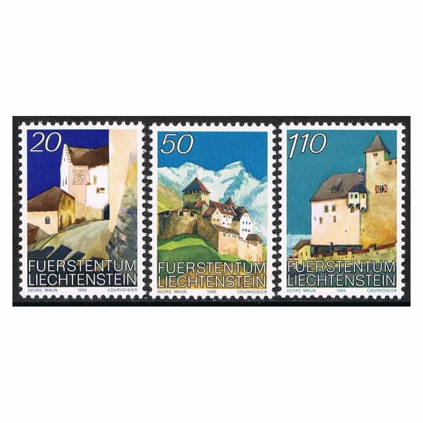 Liechtenstein 1986. Castillo de Vaduz (MNH) - LI 896-898