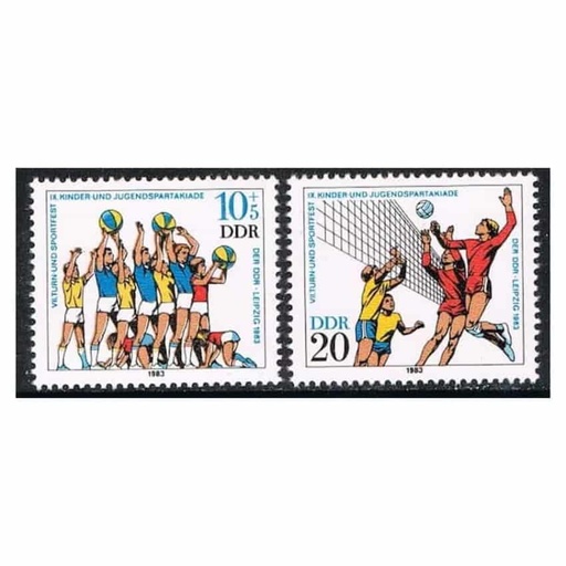 DDR 1983. Festival juvenil del deporte. Leipzig (MNH) - MI 2814-2815