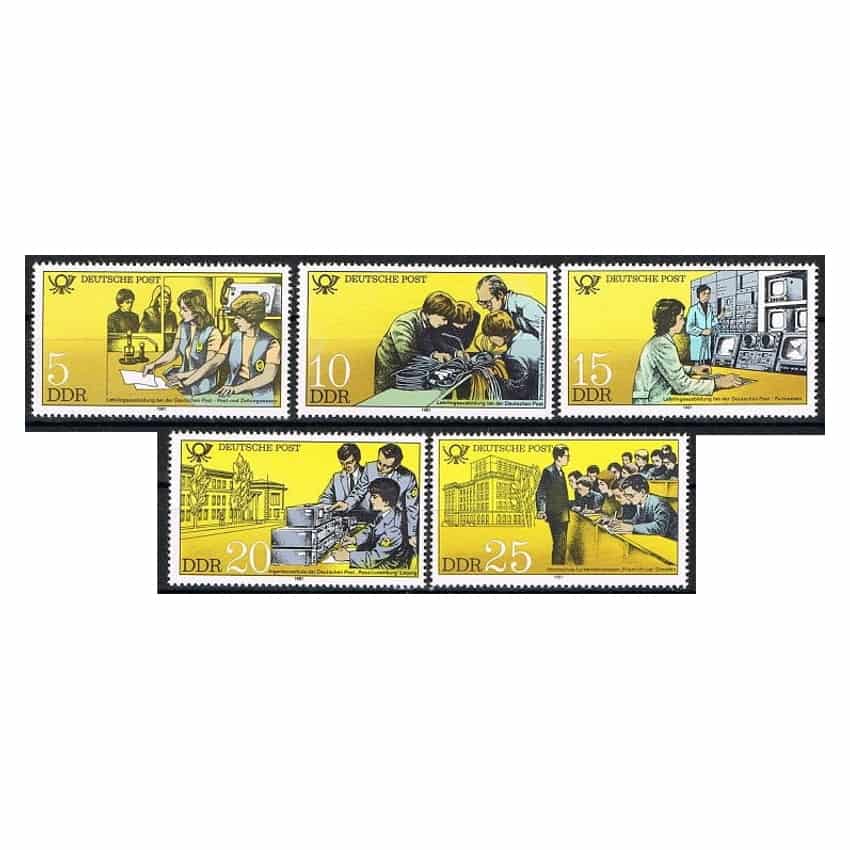 DDR 1981. Universidad de Correos (MNH) - MI 2583-2587