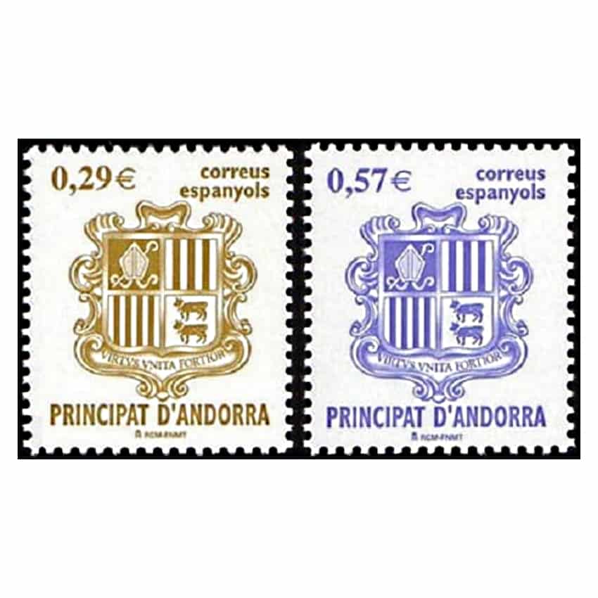 Andorra 2006. Escudo de Andorra (MNH) - ED 335-336