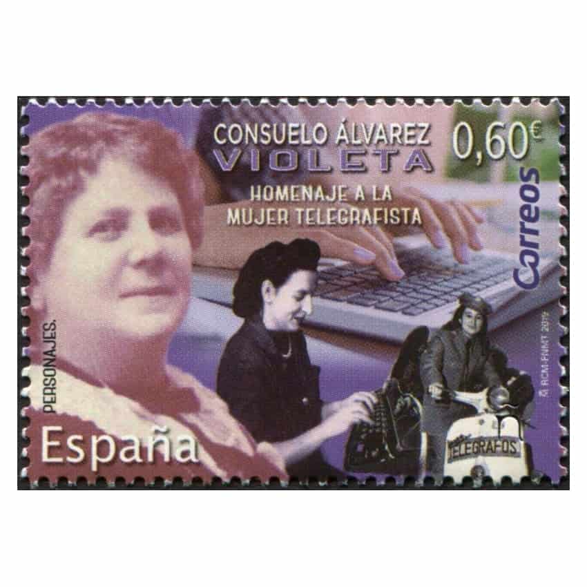 España 2019. Consuelo Álvarez. Primera telegrafista (MNH) - ED 5313