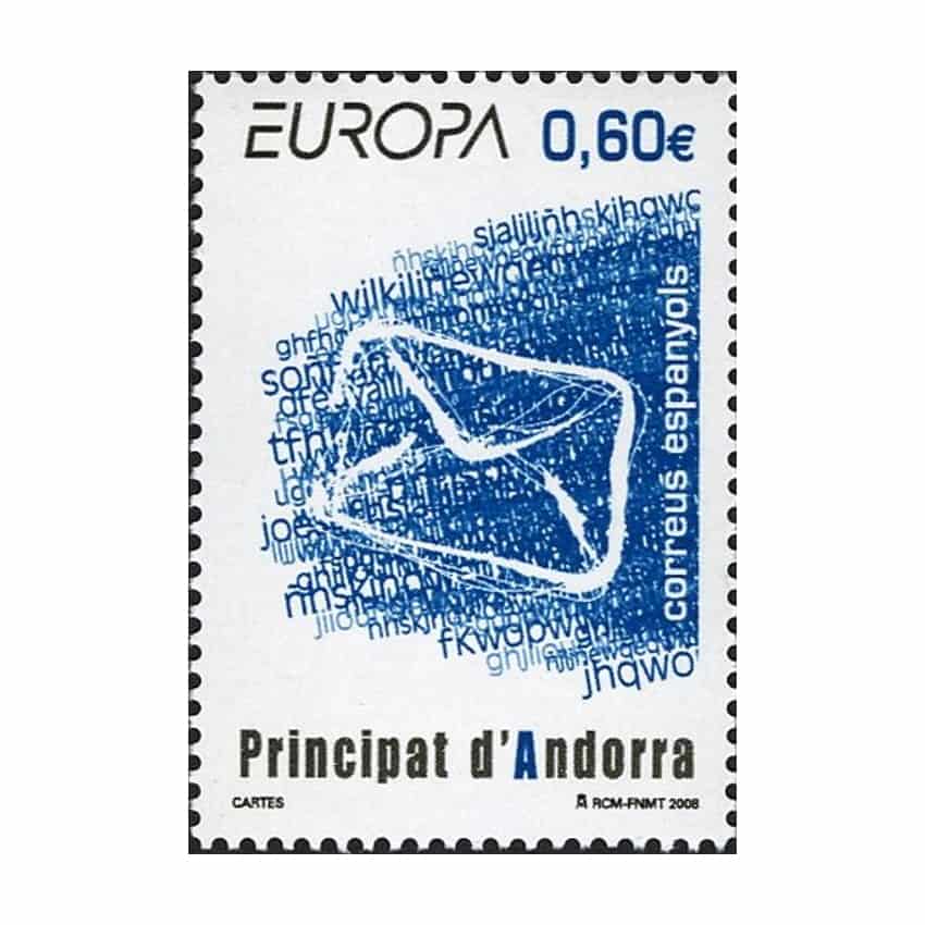 Andorra 2008. Europa - Cartas (MNH) - ED 355