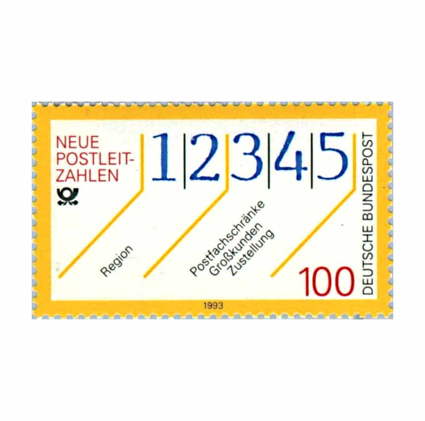 Alemania 1993. Código postal de cinco cifras (MNH) - MI 1659