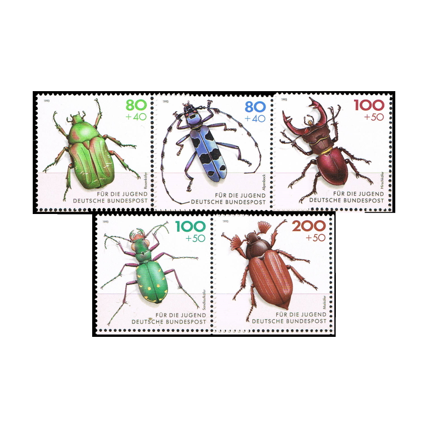 Alemania 1993. Pro-Juventud. Insectos (MNH) - MI 1666-1670