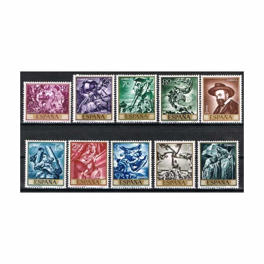 Spain 1966. Painting. José María Sert (MNH) ED 1710-1719