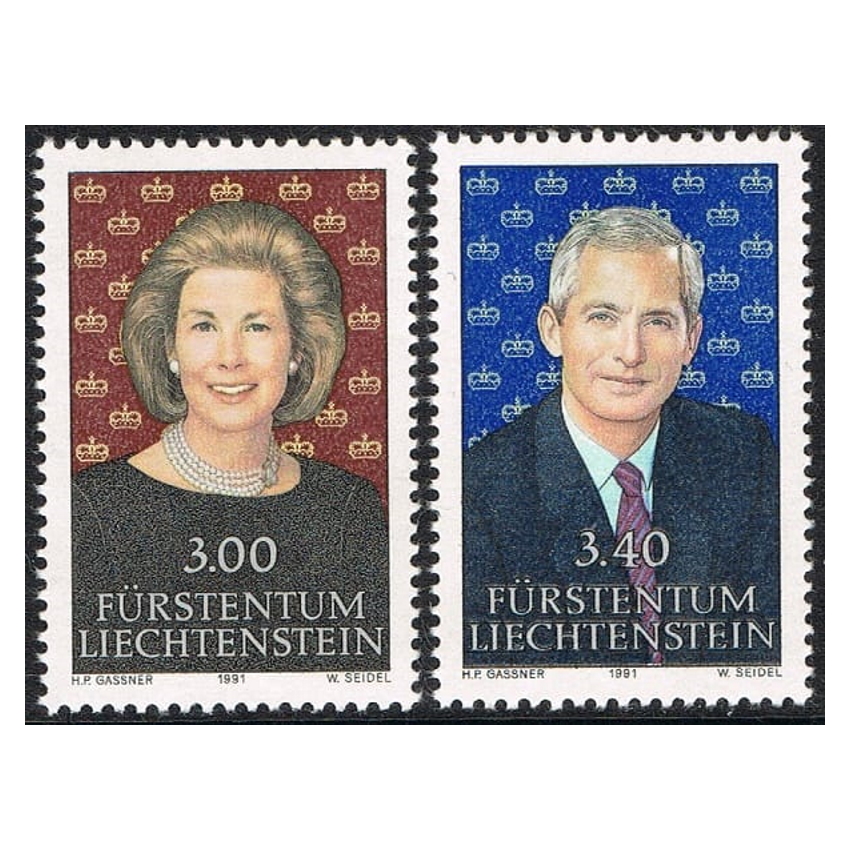 Liechtenstein 1991. Príncipes de Liechtenstein (MNH) - SCOTT 967-968