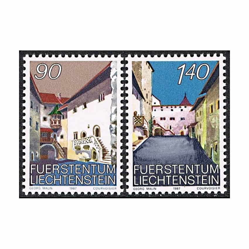 Liechtenstein 1987. Castillo de Vaduz (MNH) - MI 919-920