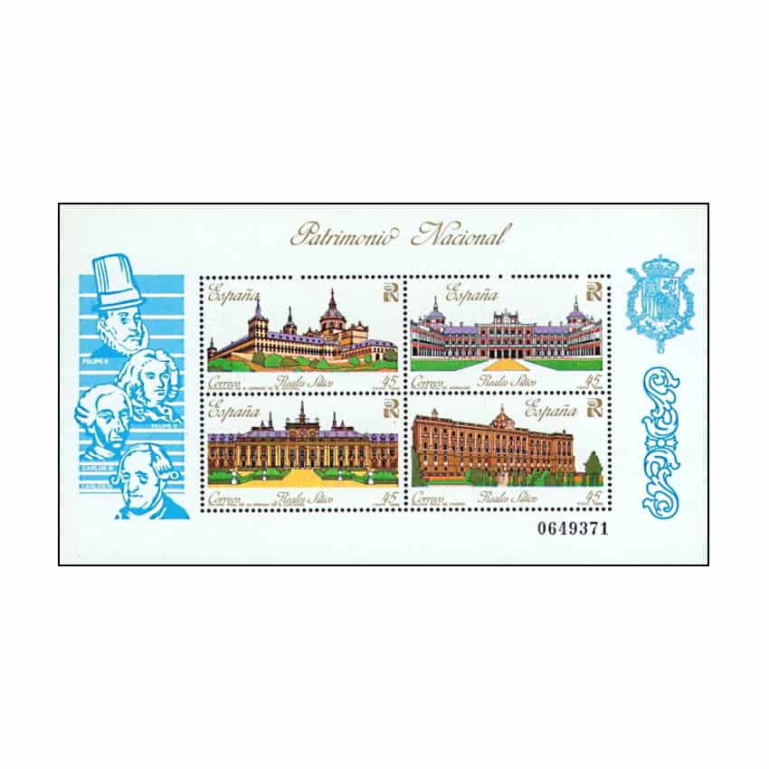 Espagne 1989 [SLL] HB Royal Sites. Patrimoine National (MNH)