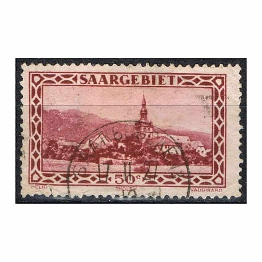 Saarland 1927, Saarland Basin. Local Motives 50c. (U) - MI 114