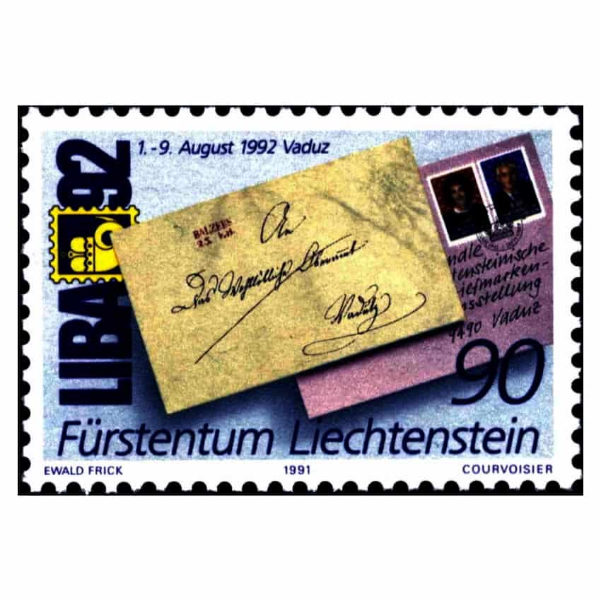 Liechtenstein 1991, Exposición LIBA '92 (MNH) - SCOTT 969