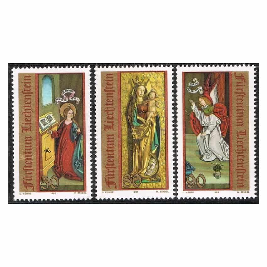 Liechtenstein 1991. Serie Navidad (MNH) - SCOTT 970-972