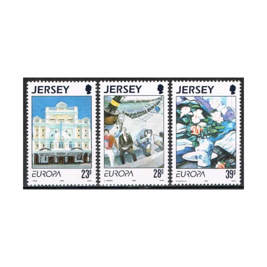 Jersey 1993. Europa. Arte contemporáneo (MNH) - MI 612-614