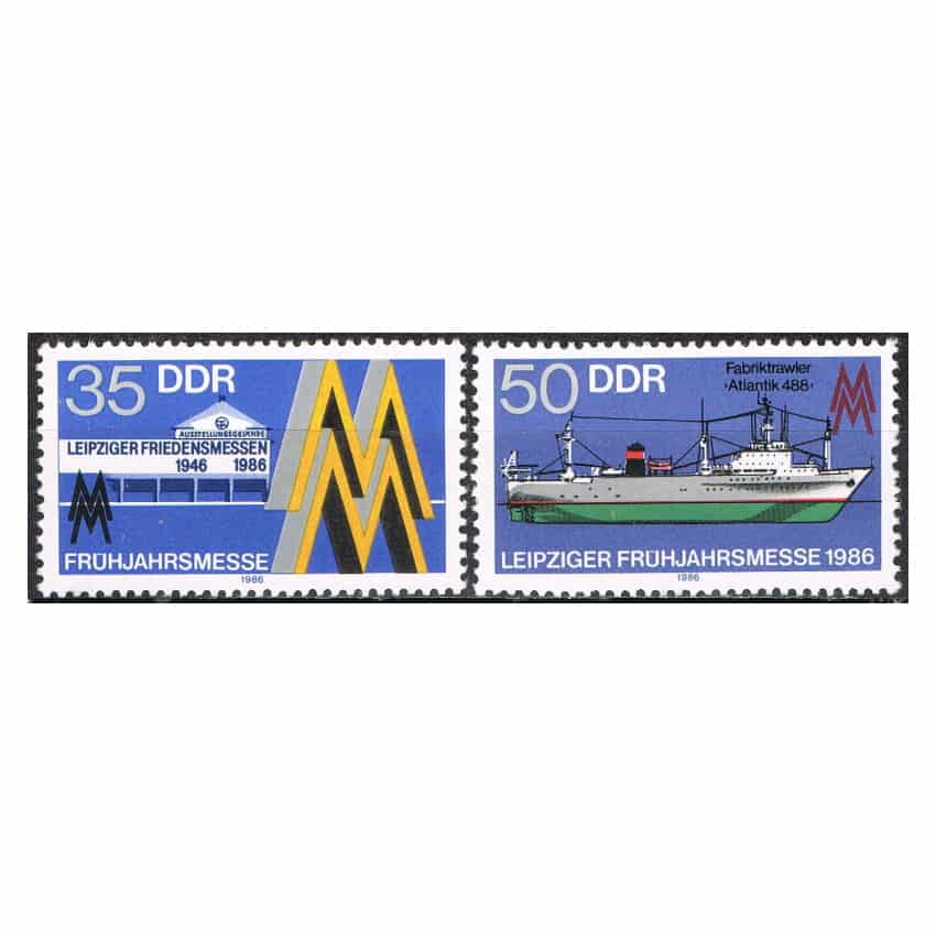 DDR 1986. Feria Primaveral (MNH) - SCOTT 2526-2527