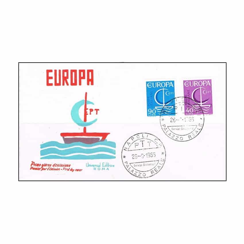 Italia 1966, FDC Serie Europa (NS) - MI 1215-1216