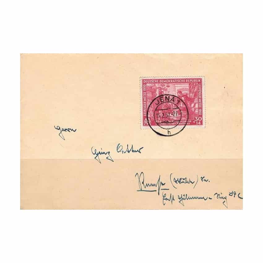 DDR 1950, Leipzig Spring Fair in envelope (SU) - MI 249