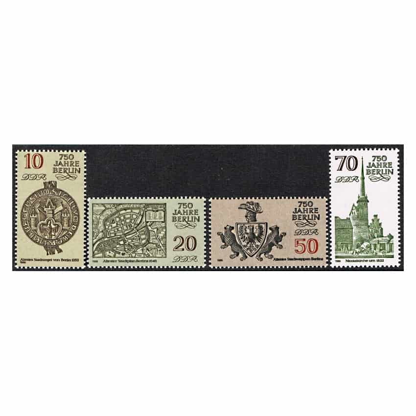 DDR 1986. Ciudad de Berlín (MNH) - SCOTT 2546-2549