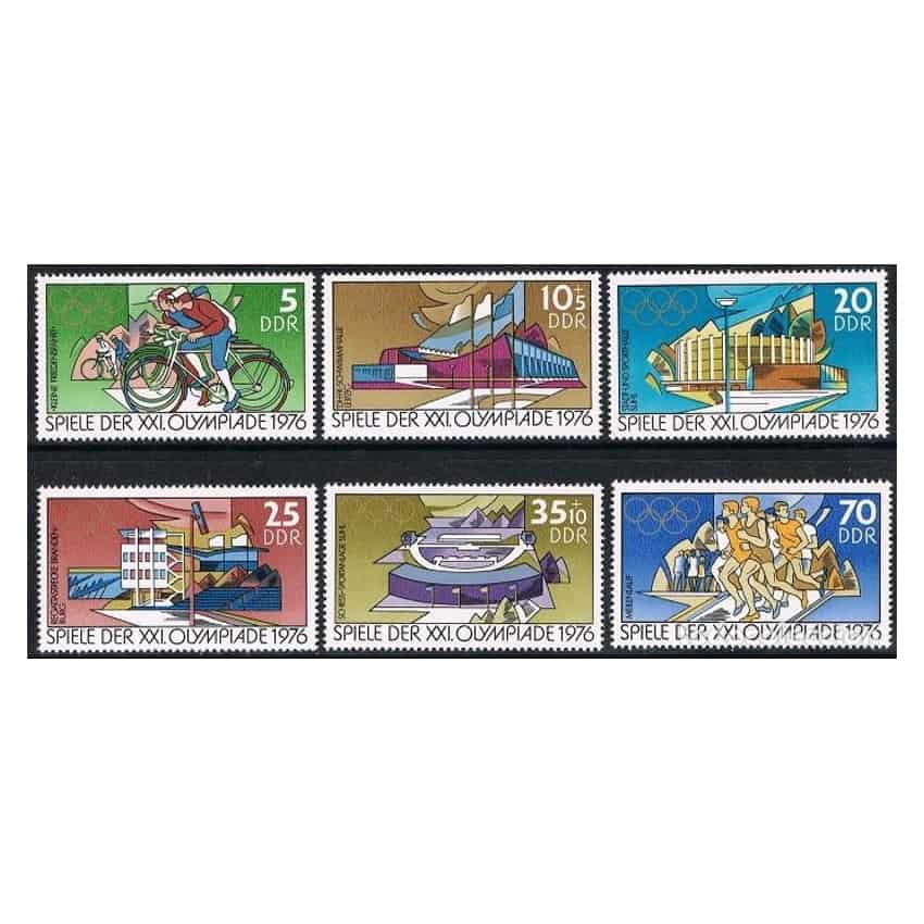 DDR 1976, Serie JJ. OO. Montreal (MNH) - SCOTT 1720-1725