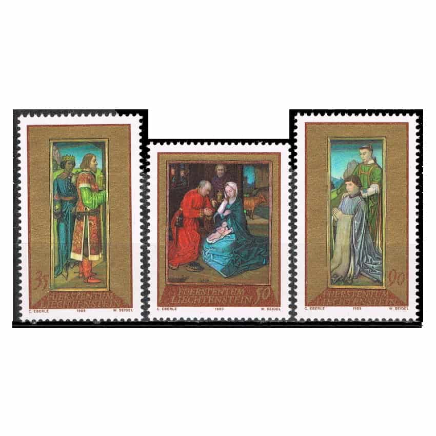 Liechtenstein 1989. Serie Navidad (MNH) - SCOTT 918-920