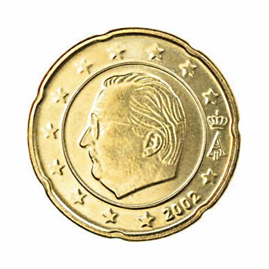 Belgium 2002. €0.20 Albert II (UNC) - KM#228