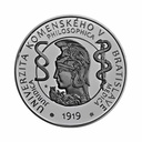 Eslovaquia 2019. 10€ Plata. Universidad Comenius. Bratislava (BU) - UC#218