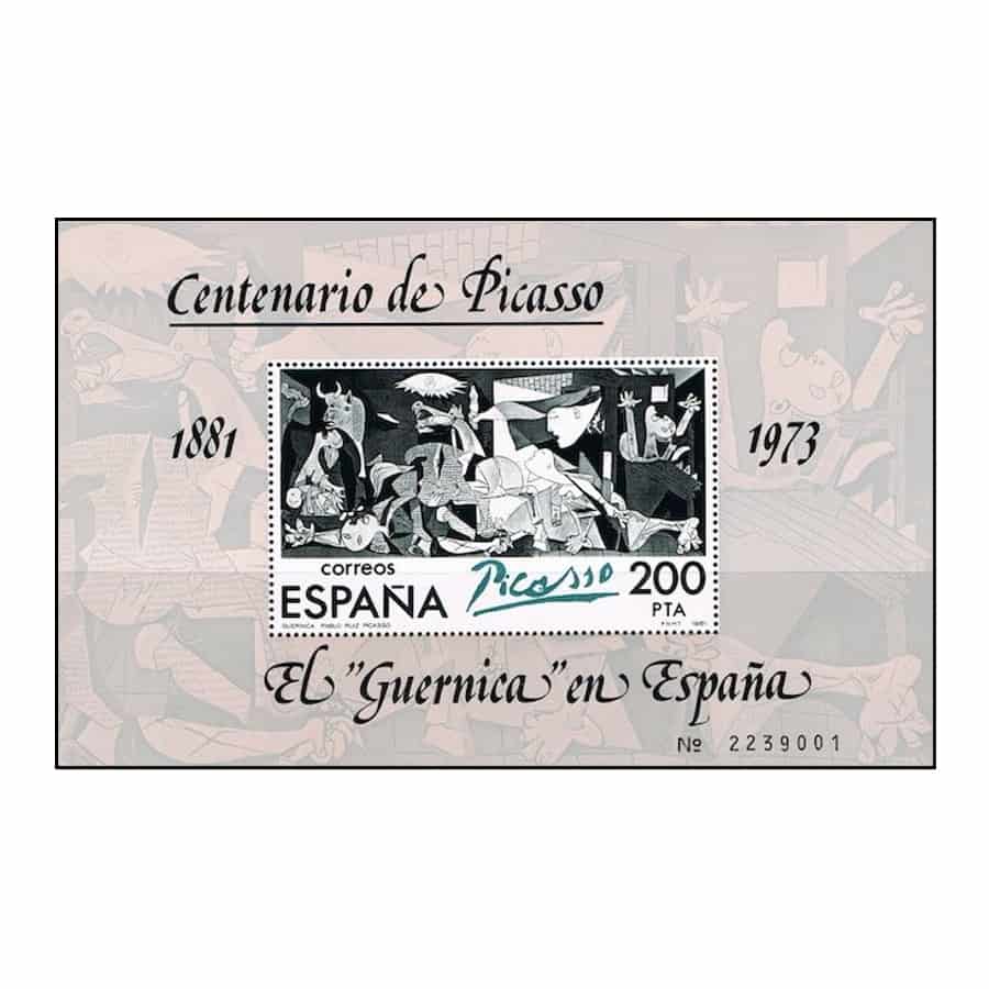 España 1981 [SLL] HB El Guernica en España - Tipo I (MNH)