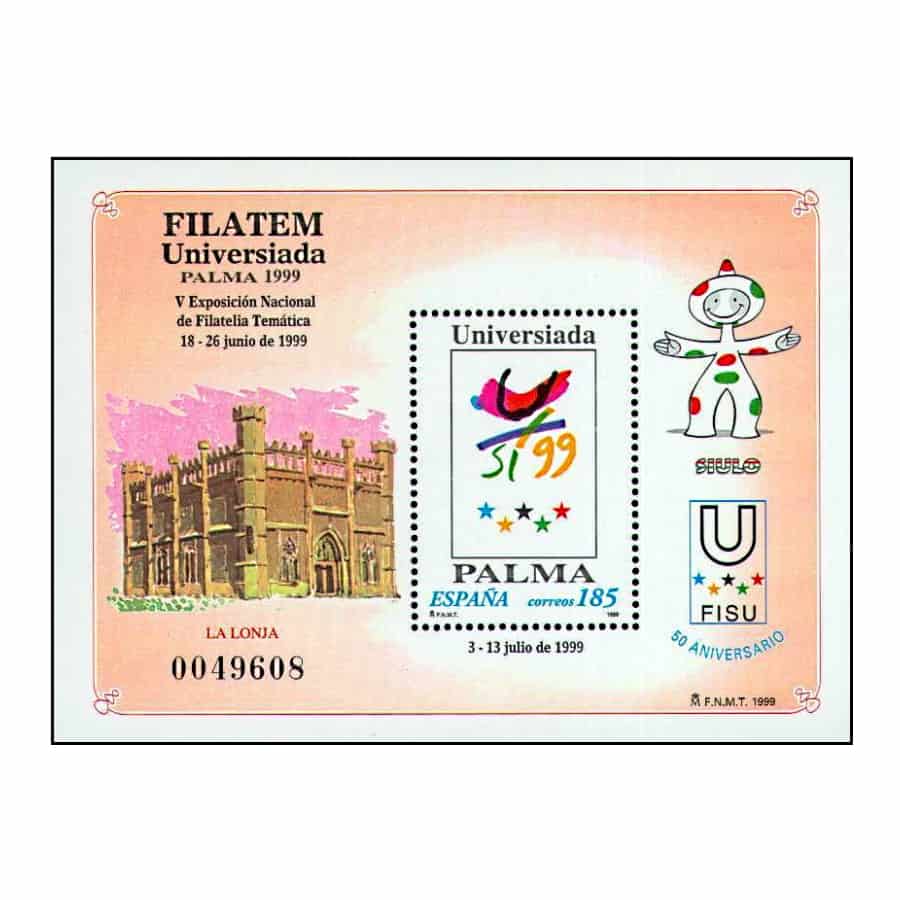 España 1999 [SLL] HB FILATEM Universiada. Palma (MNH)