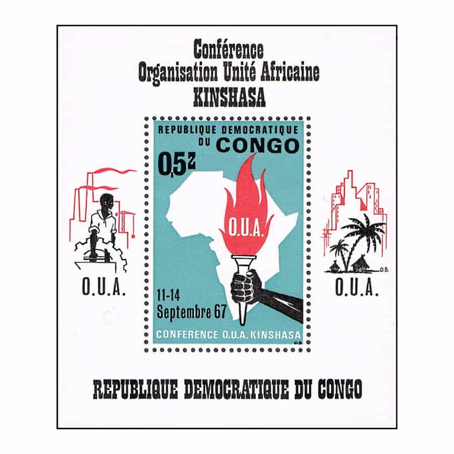 Congo R.D. 1967. HB Conferencia O.U.A. (MNH) - MI#BL12